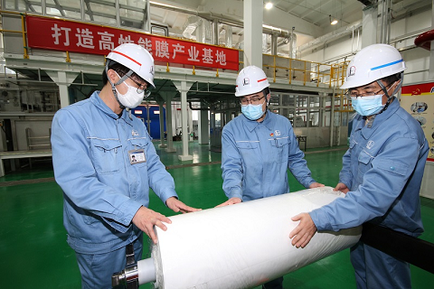 高品質硫酸亞鐵廠家中國石化年產4萬支納濾/反滲透膜項目制膜單元全流程貫通