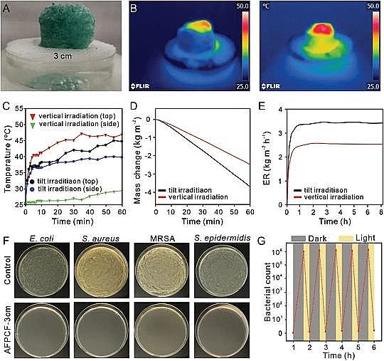 高效彗星式纖維濾料廠家抗菌、防污、高效的太陽能蒸發器:可實現海水和廢水中的水凈化