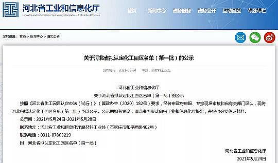 上等組合填料廠家遼寧、貴州、河北、河南四省最新批次認定的化工園區(qū)公示